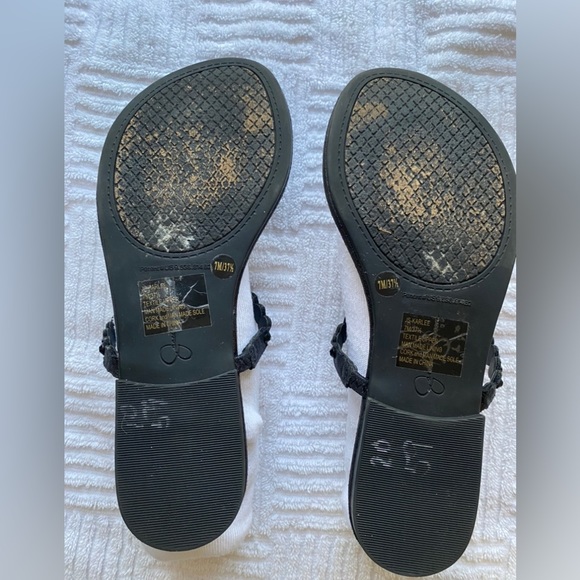 Jessica Simpson Karlee Thong Flat Sandals Black Size 7M - Picture 5 of 9